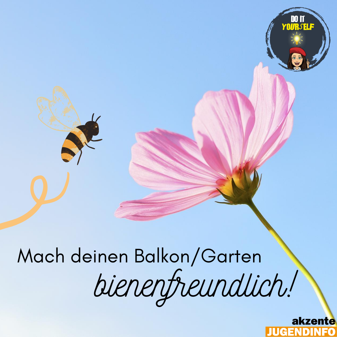 Biene fliegt Blüte an - Elsaforfuture DIY