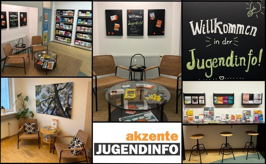 Bilder des neuen Beratungsbereichs der akzente Jugendinfo in der Glockengasse 4c