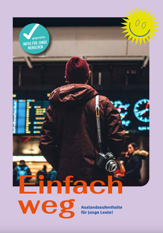 Cover zur Infobroschüre zu Auslandsaufenthalten (Auslandsbilder)